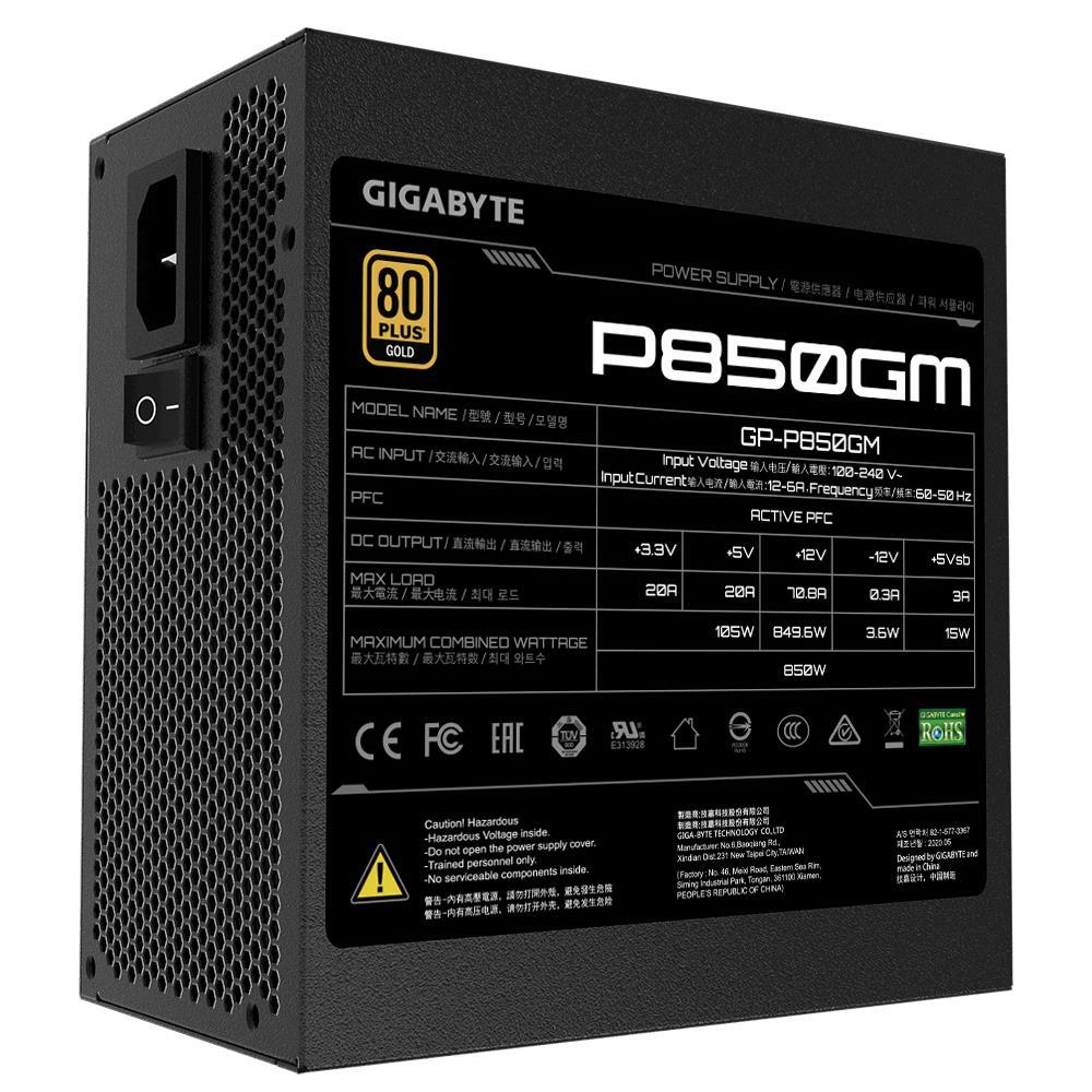 Gigabyte 850W 80 PLUS GOLD Power Supply